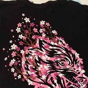 LIMITED EDITION DARC SPORT CHERRY BLOSSOM CROPPED SHIRT